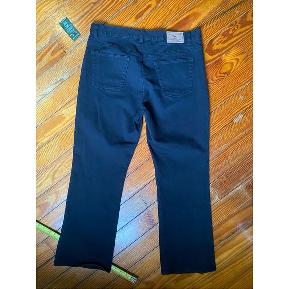 Lauren Ralph Lauren NWT Mid Rise Straight Stretch Jeans Black, Size 12, MP $115 - Picture 10 of 11